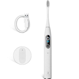 Oclean Cepillo de dientes eléctrico X Elite 10, pantalla táctil con seguimiento de 12 áreas