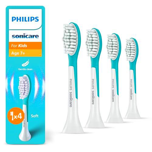 Philips Sonicare For Kids, cabezales de cepillo dental de repuesto originales para niños a partir de 7 años