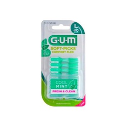 Gum Cepillo suave Comfort Flex Cool Mint grande, 40 cepillos