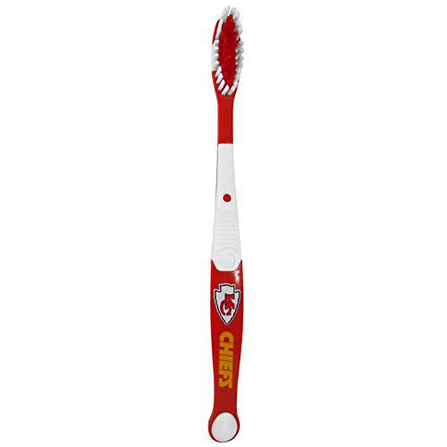 NFL Siskiyou - Cepillo de dientes para fanáticos de los deportes de Kansas City Chiefs MVP