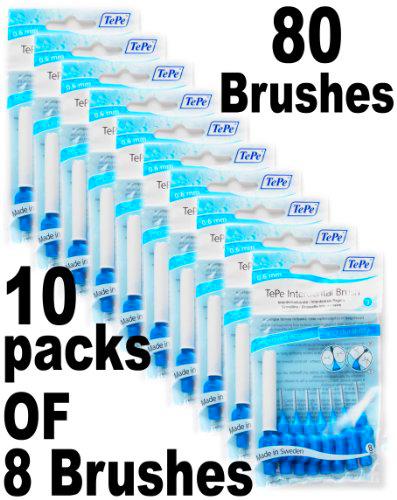 TePe 8 cepillos interdentales (0,60 mm, azul)