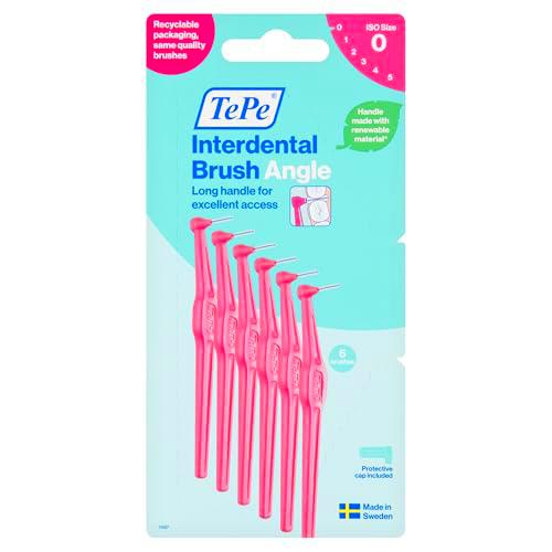 Cepillo interdental TePe Angulado, rosa, 0,4 mm/ISO 0