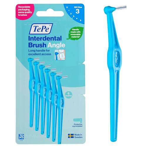 Cepillo interdental TePe Angulado, azul, 0,6 mm/ISO 3
