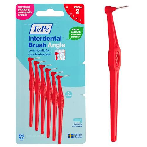 Cepillo interdental TePe Angulado, rojo, 0,5 mm/ISO 2