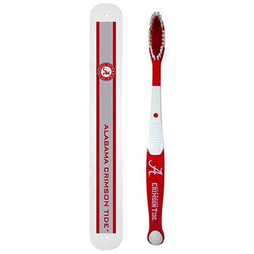 Siskiyou Sports NCAA Alabama Crimson Tide - Juego de cepillo de dientes y estuche de viaje