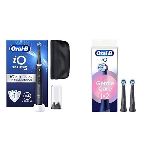 Oral-B iO 5 Cepillo De Dientes Eléctrico Negro Con Funda Magnética + 3 Cabezales De Recambio Negros Oral-B iO