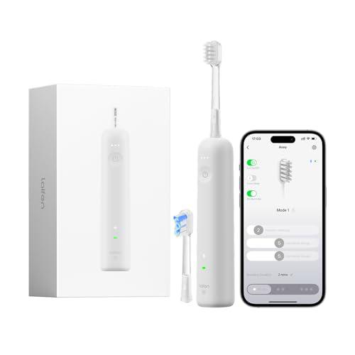 Laifen Wave Special Cepillo de Dientes Eléctrico Sónico Primera 60º Oscilación Vibración 50 Días de Autonomía 2 Cabezales Resistencia IP68 Certificado ADA Personalización APP Antimoho Viaje (Gris)