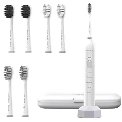 BarberBoss Cepillo de dientes sónico recargable para adultos