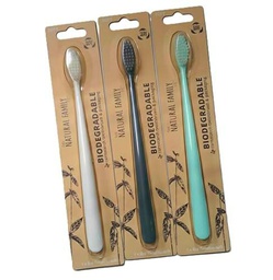 Natural Family - Cepillo de dientes bio, varios colores