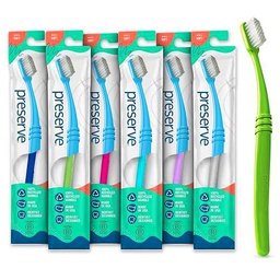 Preserve Toothbrushes in Lightweight Pouch, Soft Bristles
