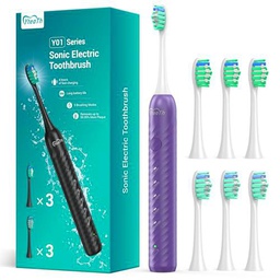 Cepillo de dientes eléctrico para adultos con 6 cabezales de cepillo