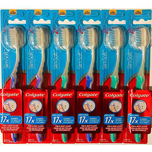 Colgate Slim Soft Gliding Tips Toothbrush, Extra Soft