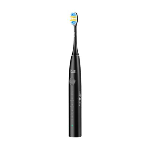 Teesa Cepillo de dientes sónico SONIC 2 negro 5 modos de trabajo estuche de viaje protección IPX7 TSA8087-B