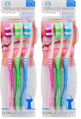 FORNOR 224485 CEPILLO DE DIENTES X3 18.5 cm (Paquete de 2)