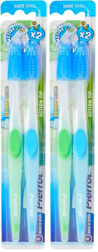 Pierrot 2X1 CEP.DIENT.Act.Hard, Black, Standard (Paquete de 2)