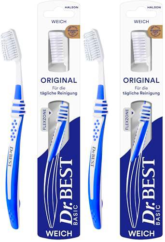Dr.BEST Cepillo de dientes original suave (1 pieza) (Paquete de 2)