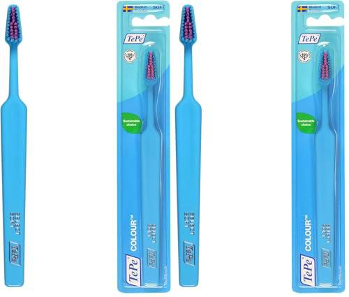 Cepillo de dientes TePe Colour, Suave, turquesa, 1 ud.