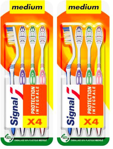 Signal Cepillo de dientes Medium de protección integral 1 x 4 unidades (Paquete de 2)