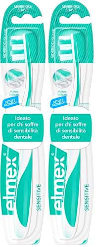 Elmex Sensitive Cepillo de Dientes Suave, 1 Ud, Cepillo con Filamentos Suaves para Dientes Sensibles y Cuellos Dentales Expuestos