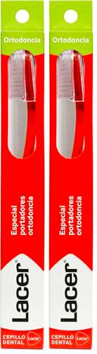 LACER - Cepillo de Dientes Ortodoncia, con Filamentos Extremadamente Suaves