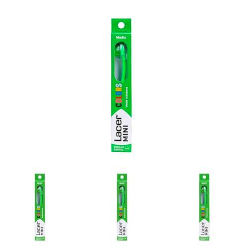 LACER - Cepillo de Dientes Mini Colors, Cabezal Pequeño para Mayor Precisión