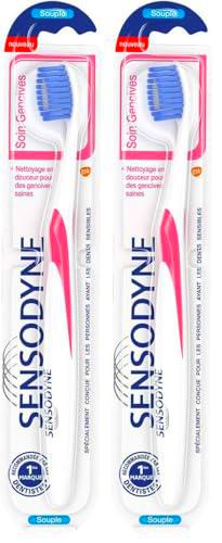Sensodyne Brosse à dents Soin Gencives, Souple, Pour Les Dents Sensibles Sans Endommager Les Gencives