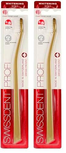 Swissdent Whitening Classic Toothbrush #Gold 50 ml (Paquete de 2)