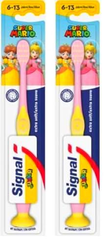 Signal Cepillo de dientes Junior Extra Soft Uno, Colores Surtido (Paquete de 2)