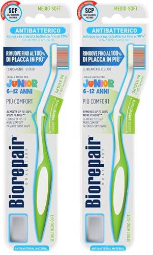 Biorepair, Cepillo de dientes juvenil, cepillo de dientes para niños de 6 a 12 años