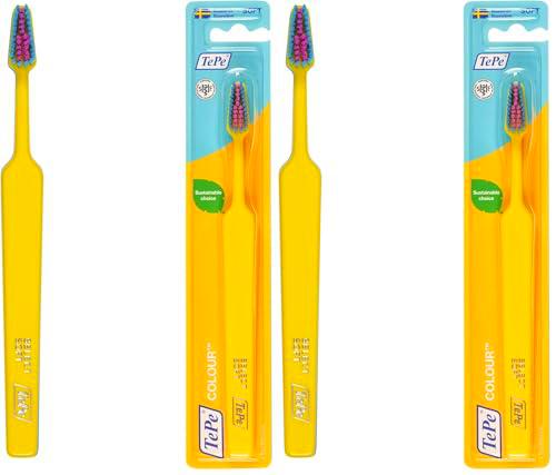 Cepillo de dientes TePe Colour, Suave, amarillo, 1 ud.
