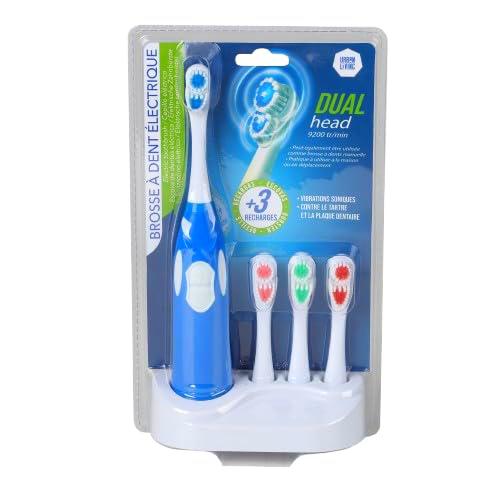 Cepillo de dientes eléctrico con 3 recambios y soporte