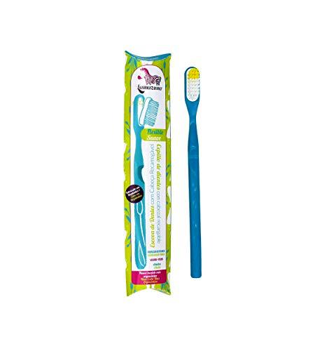 Lamazuna Cepillo de dientes reutilizable de bioplástico de dureza media 50 ml